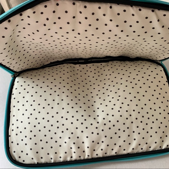 Kate Spade quilted back to school Tiffany blue laptop bag or book holder - Picture 4 of 8